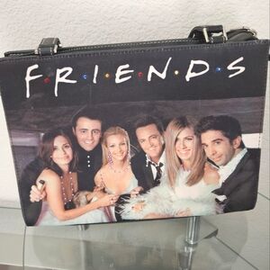 Vintage 1990s Friends TV Show Sitcom Photograph Purse Handbag With Rhinestones